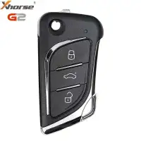 Xhorse Universal Flip Wired Remote Key Lexus Style 2nd Generation 3 Button XKLKS2EN (New Version of XKLKS0EN)
