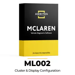 Abrites ML002 ADI Instrument Cluster and Display Configuration for McLaren