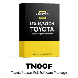 Abrites TN00F Full Software Package for Toyota, Lexus and Scion