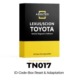 Abrites TN017 ID Code Box Reset and Adaptation for Toyota and Lexus