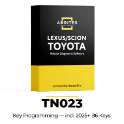 Abrites TN023 Key Programming for Toyota and Lexus incl. 2025+ B6 Keys