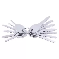 Lock Monkey 13-Piece Stainless Steel Jiggler Key Set