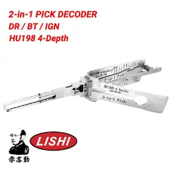 Original Lishi HU198 4-Depth 2-in-1 Pick & Decoder for Ford F-150 