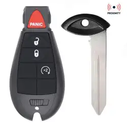 Fobik Proximity Remote Key For Chrysler Dodge IYZ-C01C,4 Button Remote Start