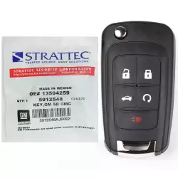 GMC Terrain Keyless Flip Remote Key 5 Button Strattec 5912548
