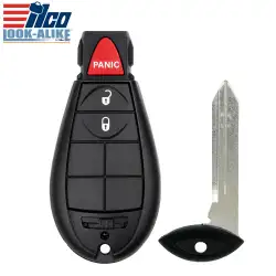 2014-2020 Fobik Remote Key for Jeep Grand Cherokee 68105081AF GQ4-53T ILCO LookAlike