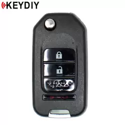KEYDIY Flip Remote Honda Style 3 Buttons With Panic B10-2+1