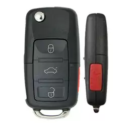 Flip Remote Key for Volkswagen NBG92596263 1K0959753P 4 Button