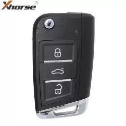 Xhorse Super Remote Flip Key MQB Style 3 Buttons XEMQB1EN