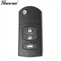 Xhorse Wire Flip Remote Mazda Style 3 Buttons XKMA00EN