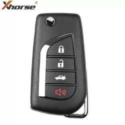 Xhorse Universal Wired Flip Remote Key Toyota Style Key 4 Button XKTO10EN