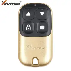 Xhorse Universal Wired Remote Key Garage Door 4 Buttons Golden Color XKXH05EN