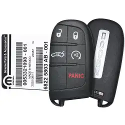 2013-2016 Dodge Dart Smart Remote Key 68225803AB M3N-40821302 5 Button