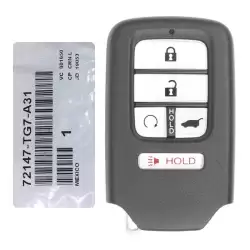 2016-2020 Honda Pilot Civic CR-V Proximity Remote 72147-TG7-A31 KR5V2XV44 Driver 1