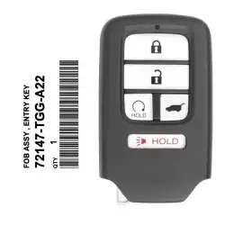 2017-2021 Honda Civic Proximity Remote Key 72147-TGG-A22 KR5V2X V44