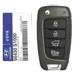 2019-2020 Hyundai Santa Fe Flip Remote Key 95430-S1000 TQ8-RKE-4F39