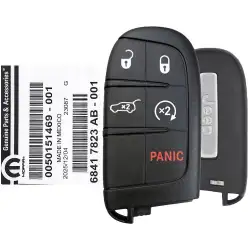 2017-2016 Jeep Compass Smart Remote Key 68417823AB M3N-40821302 5 Button