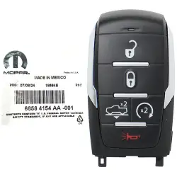 2020-2024 Dodge Ram 1500 Pickup Smart Remote Key FOB 5 Buttons 68584154AA OHT-4882056
