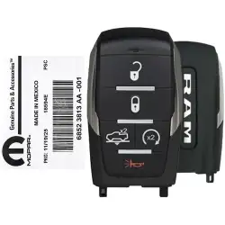 2025-2026 RAM 1500 Smart Remote Key 68523813AA OHT-4882056 5 Button
