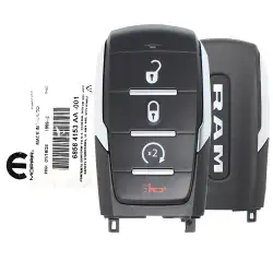 2019-2024 Dodge Ram 1500 Smart Remote Key 4 Buttons 68584153AA OHT-4882056