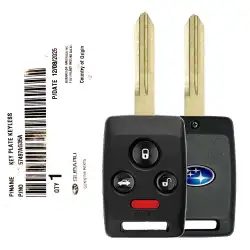 2008 Subaru Tribeca, Legacy Remote Head Key 57497AG35A CWTWBU745 4 Button