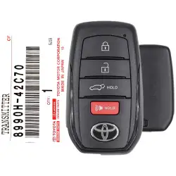2025-2026 Toyota BZ / BZ Woodland Smart Remote Key 8990H-42C70 HYQ14FBX