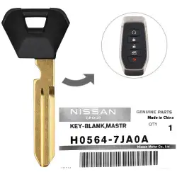 2025 Infiniti QX80, QX60 Emergency Insert Key Blade H0564-7JA0A
