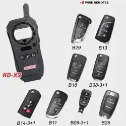 Special Bundle Offer KeyDiy Starter Kit KEYDIY KD-X2 Remote Generator And Maker With 8 Wire Remotes