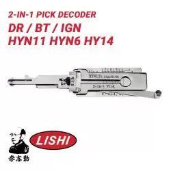 Original Lishi HYN11 HYN6 HY14 for Hyundai Kia 2-in-1 Pick Decoder