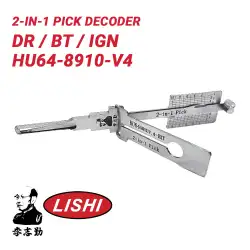 Original Lishi HU64-8910 V4 for Mercedes Benz 10-Cut 2-in-1 Pick Decoder AG Exterior