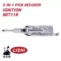 Original Lishi MIT11R MIT3 For Mitsubishi 2-In-1 Pick & Decoder Ignition Anti Glare