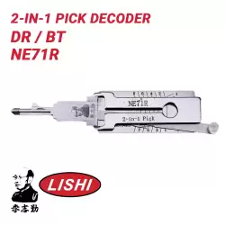 Original Lishi NE71R for Honda 2-In-1 Pick & Decoder Door Trunk