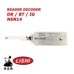 Original Lishi NSN14 DA34 for Nissan Subaru Reader Decoder Door Trunk ignition Anti Glare