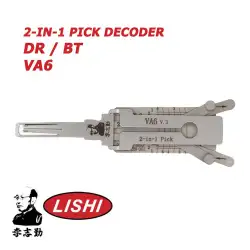 Original Lishi VA6 for Peugeot Smart Fortwo 2-in-1 Pick & Decoder Quad Lifters  Anti Glare