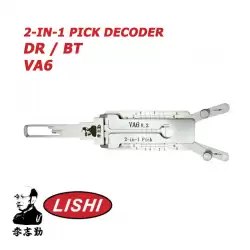 Original Lishi VA6 for Peugeot Smart Fortwo 2-in-1 Pick & Decoder Quad Lifters Anti Glare