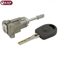 1998-2006 Volkswagen Audi HU66 LH Driver Door Lock Cylinder Coded D-31-127