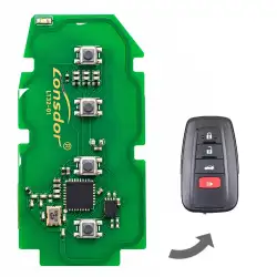 Lonsdor LT32-01 Universal Smart Key PCB Board Toyota Lexus 4A-B6 4 Button