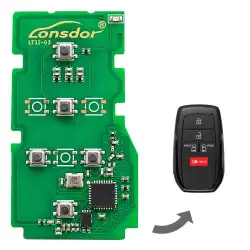 Lonsdor LT32-03 Universal Smart Key PCB Board Toyota Lexus 4A-B6 5 Button