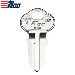 ILCO Mechanical Metal Head Key for Chicago Keyway 1041G / CG1
