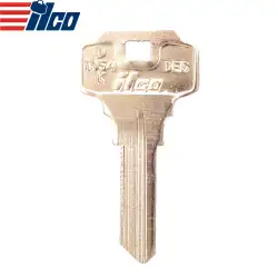 ILCO DE6-BR Dexter Lockset Key Blank Commercial & Residential Brass Finish