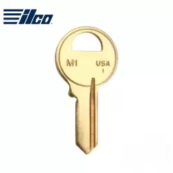 ILCO M1 1092 4-Pin Brass Metal Key Blank for Master Padlocks