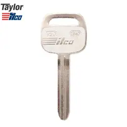 Taylor By ILCO Mechanical Nickel Plated Metal Head Key for Toyota TR47-NP