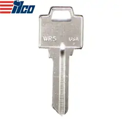 ILCO WR5 Metal Head Key Blank Nickel Plated Finish For Weiser Locks
