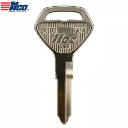 ILCO KA14 Kawasaki Motorcycle Key Blank