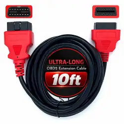 10ft Ultra Long OBD2 16-Pin Male to Female Extension Cable