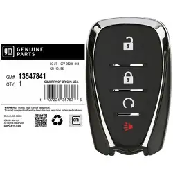 2022-2023 Chevrolet Bolt Smart Remote Key 13547841 HYQ4ES 4 Button