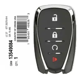 2021-2024 Chevrolet Equinox Smart Remote Key 13549084 HYQ4AS 4 Button