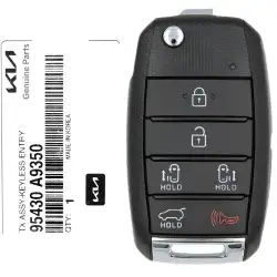 2019-2021 KIA Sedouna Flip Remote Key 95430-A9350 TQ8-RKE-4F37 6 Button