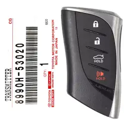 2026 Lexus IS Smart Remote Key 8990H-53020 HYQ14FLD 4 Button