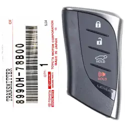 2025 Lexus NX Smart Remote Key 8990H-78B00 HYQ14FLD 4 Button